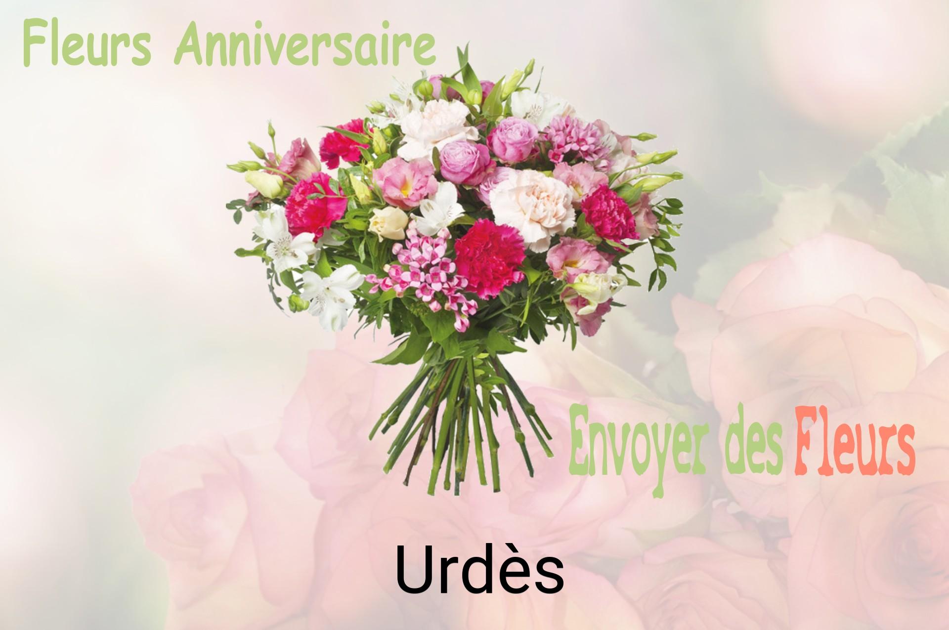 Bouquet de fleurs d’anniversaire livré à Urdès